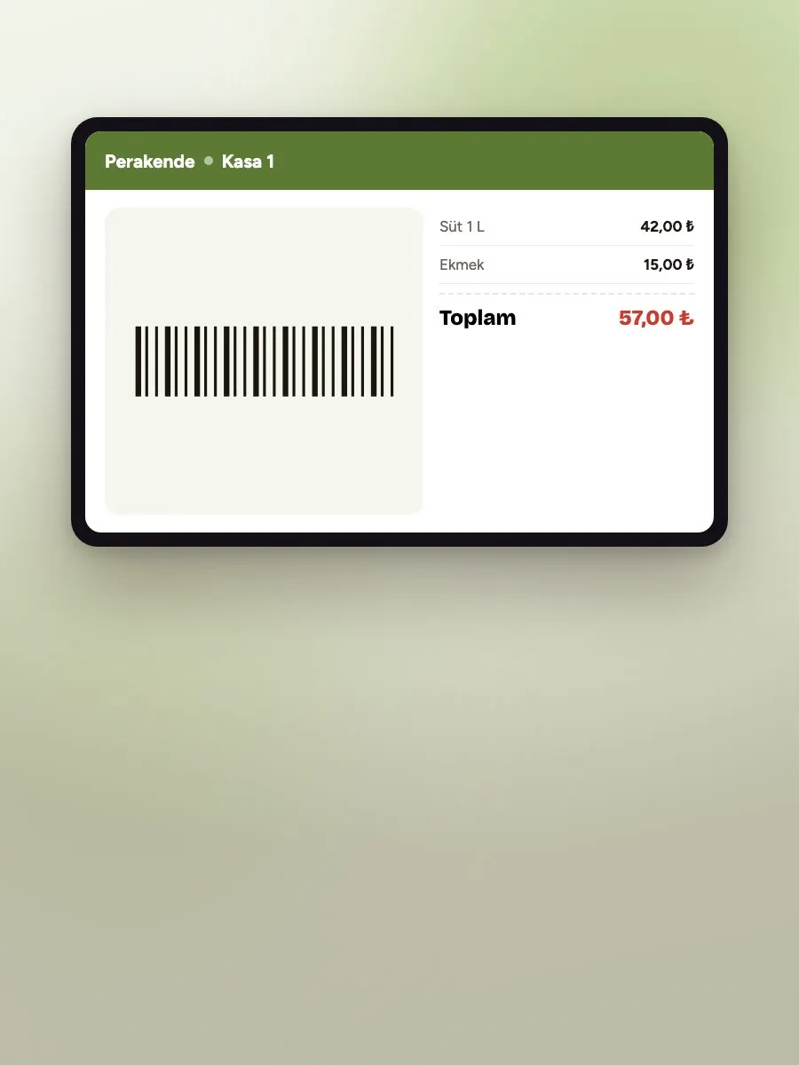 Perakende Programı ekranı — eyyo pos
